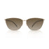Screwless Cat-Eye Sunglasses for Women Men, Lightweight 18.4g Polarized Metal Shades with Anti-Slip Silicone Tips, UV400 Eyew