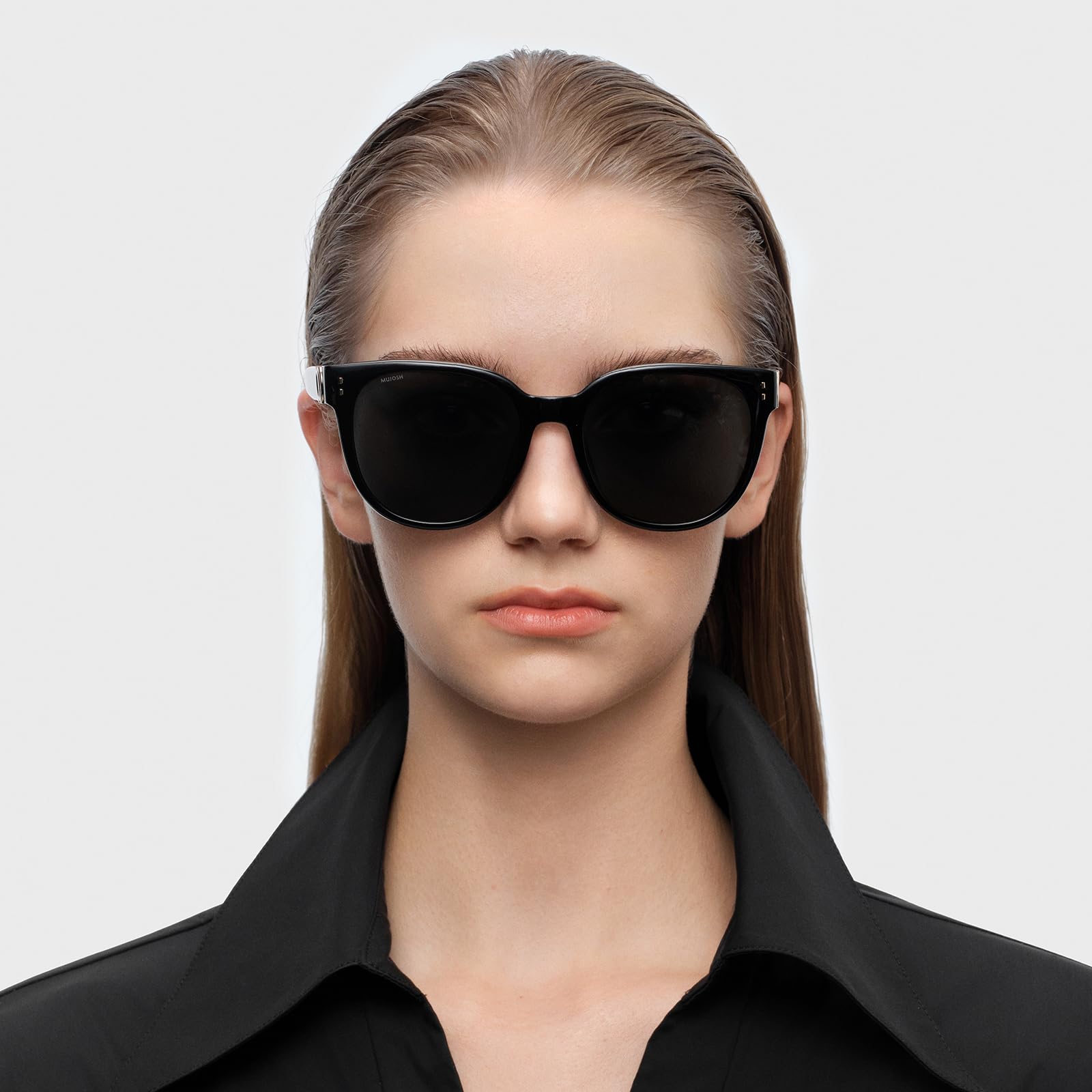Retro Round Square Sunglasses for Women Men, Vintage Shades UV400 Protection, Exclusive Brand of EssilorLuxottica