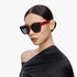 Cat Eye Sunglasses UV400 Trendy Acetate Exclusive Brand of EssilorLuxottica