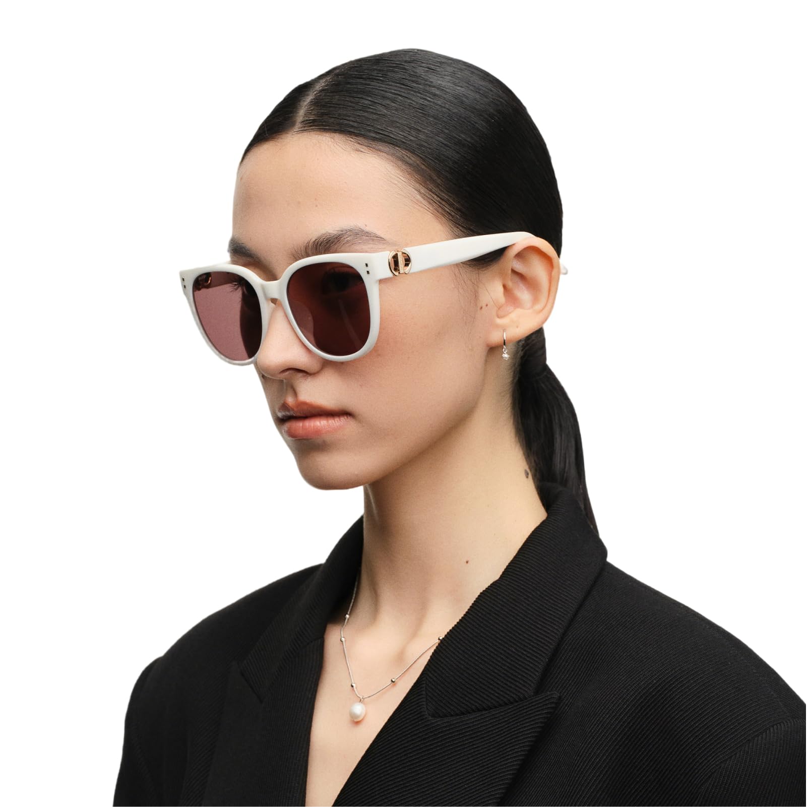 Oversized Square Sunglasses for Women Men, Lightweight TR90 Polarized Shades with Geometric Hinge, Anti-Oil UV400 Eyewear for