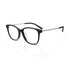 Beta-Titanium Glasses Frames for Women Men, Lightweight 13.5g Square Eyewear with Matte Gold Temples, Fashion Frame for Offic