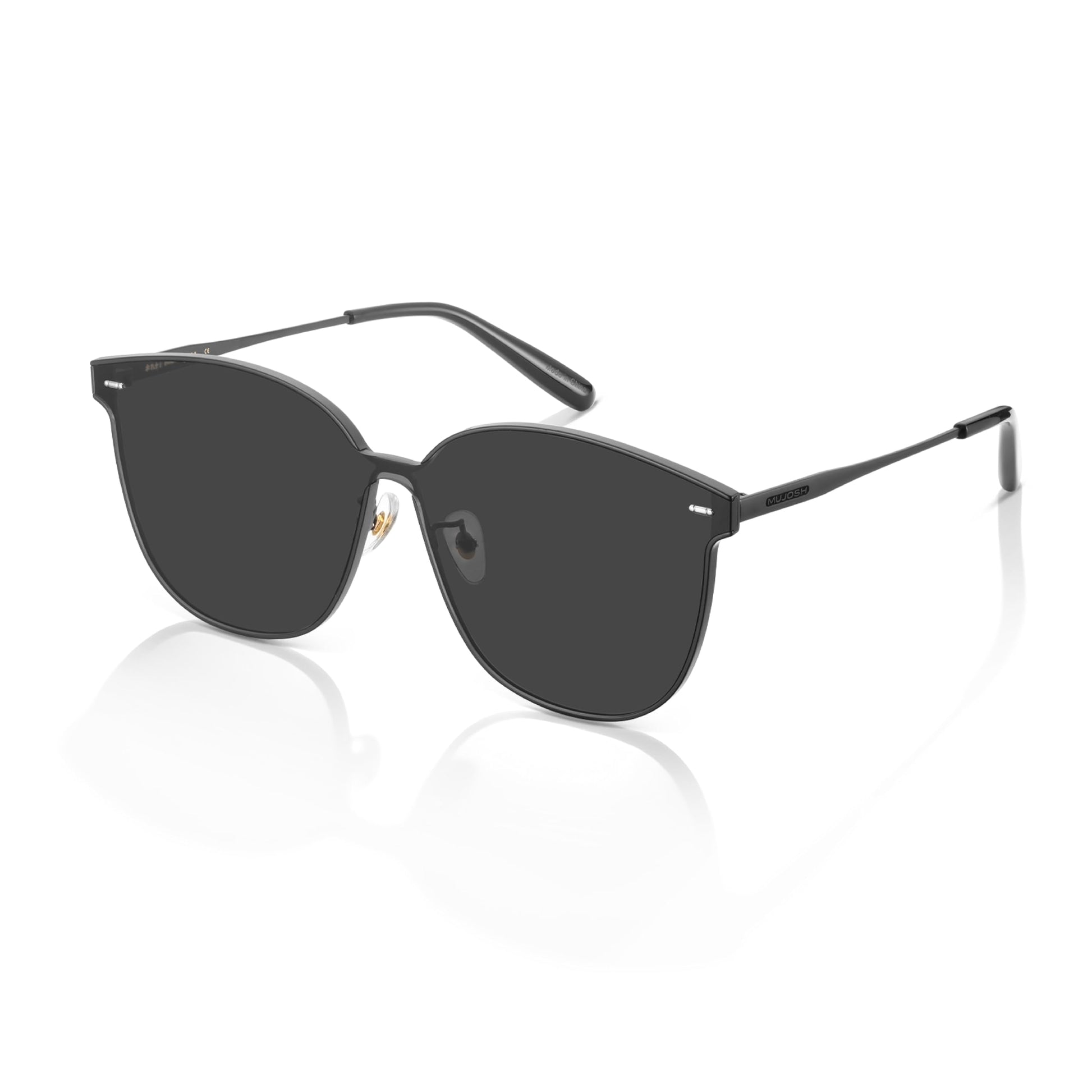 Retro Square Polarized Oversized Sunglasses UV400 Protection for Women Men