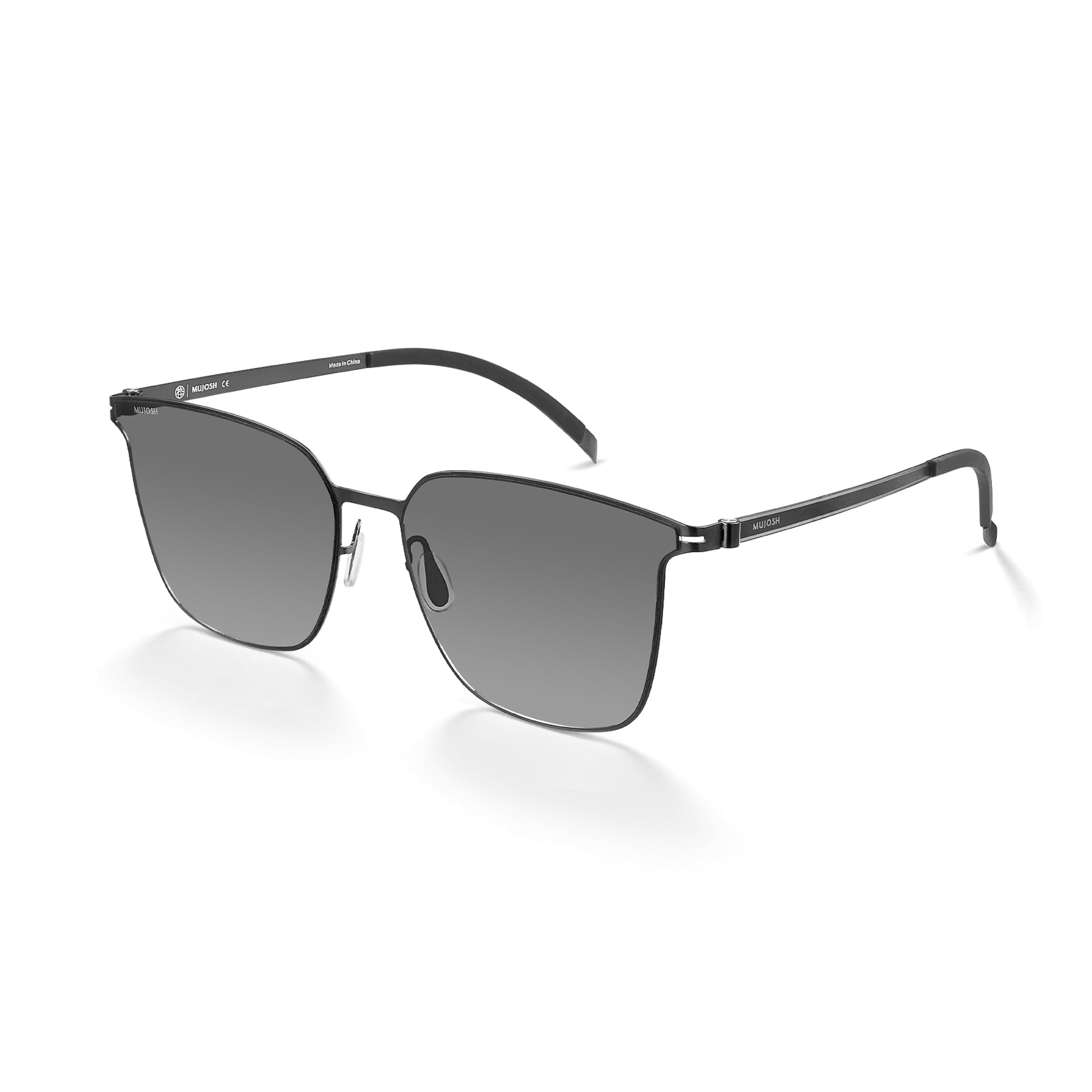 Screwless Polarized Cat-Eye Metal Shades Sunglasses for Women Men, Brand of EssilorLuxottica