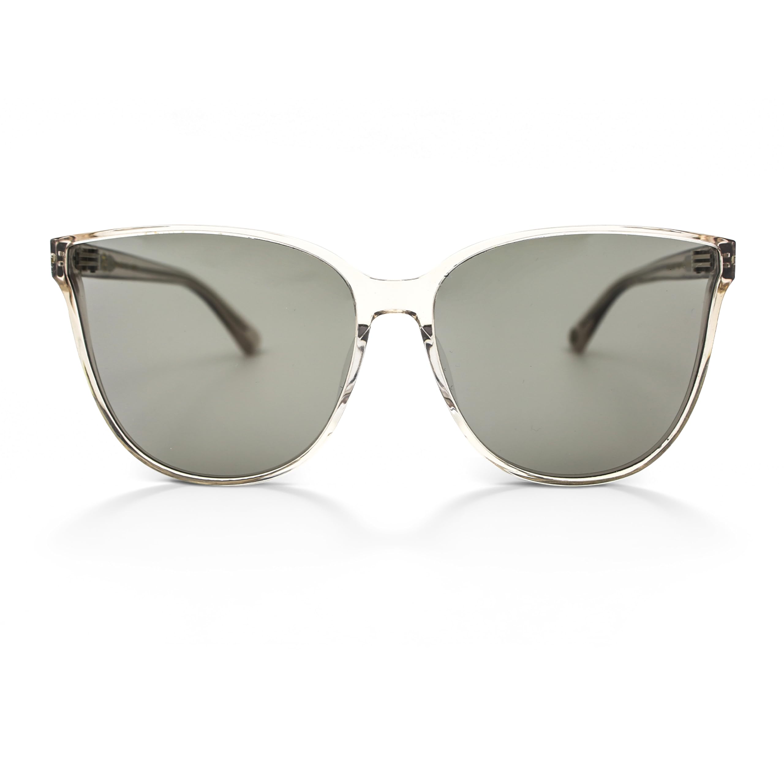Oversized Sunglasses for Women Men, Trendy Tinted UV400 Shades with Comfortable Integrated Nose Pads for Party, Driving & Str
