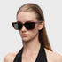 Retro Polarized Narrow Sunglasses for Women, Trendy 90s Y2K Sunnies, Exclusive Eyewear Brand of EssilorLuxottica
