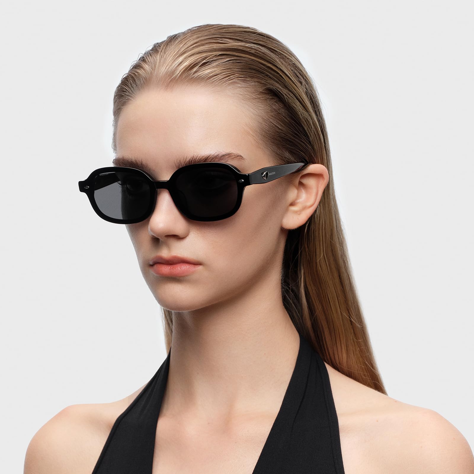 Retro Polarized Narrow Sunglasses for Women, Trendy 90s Y2K Sunnies, Exclusive Eyewear Brand of EssilorLuxottica