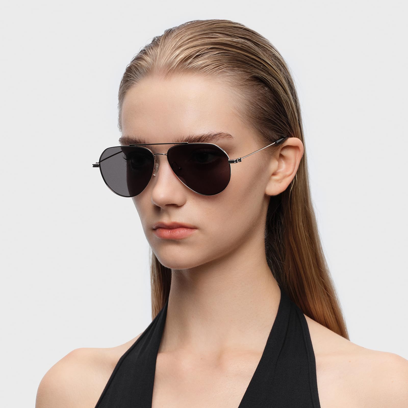 Retro Trendy Classic Aviator Sunglasses for Men Lightweight, Exclusive Eyewear Brand of EssilorLuxottica