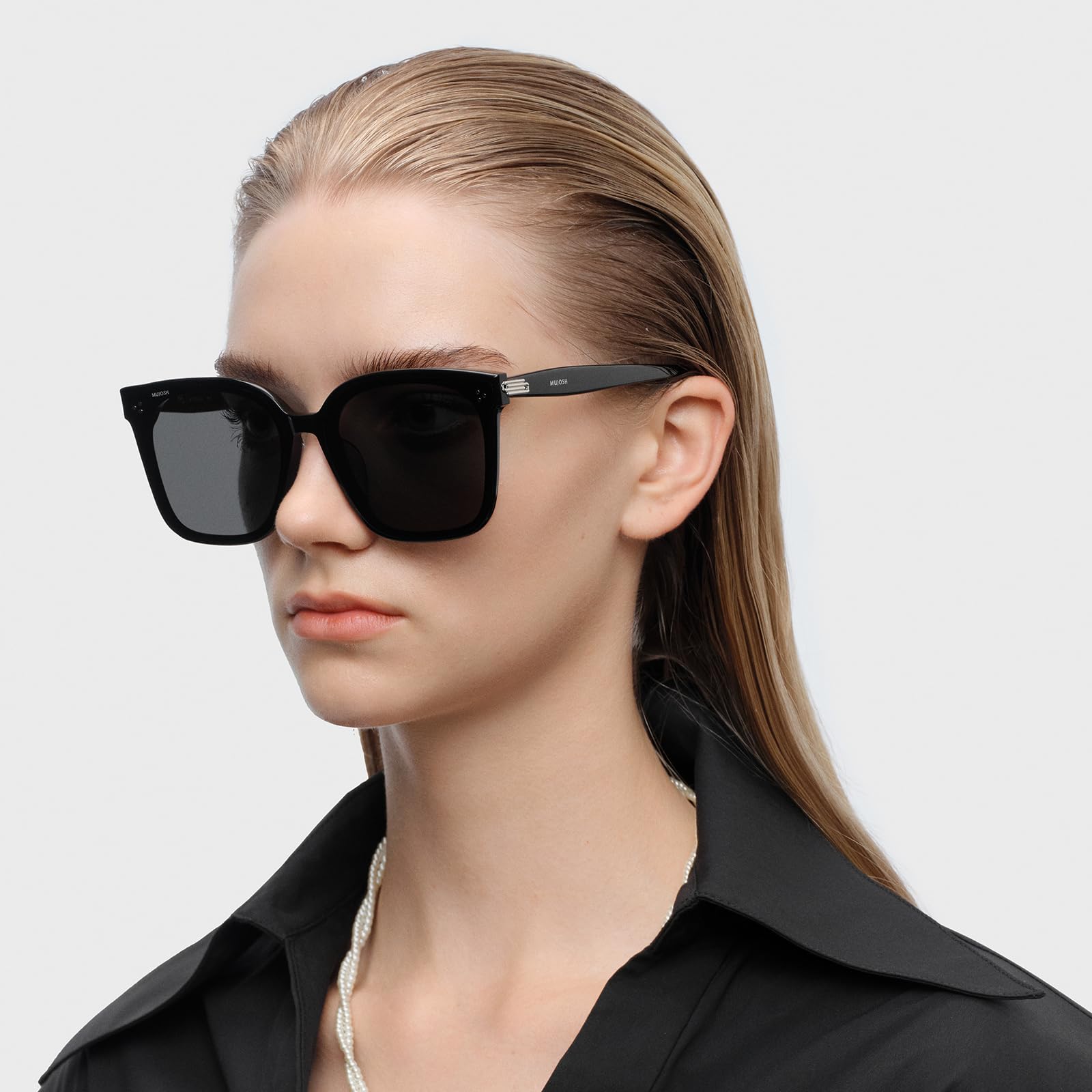 Trendy Square Oversized Polarized Sunglasses for Women Men, Exclusive Eyewear Brand of EssilorLuxottica