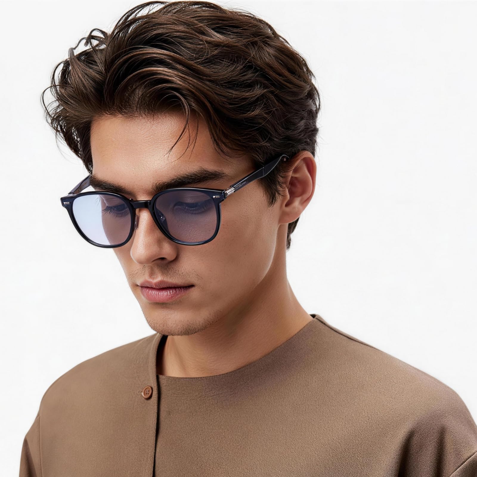 Square Folding Sunglasses for Women Men UV Protection Anti-Glare, Exclusive Eyewear Brand of EssilorLuxottica
