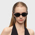 Retro Polarized Narrow Sunglasses for Women Men, Trendy 90s Y2K Sunnies, Exclusive Eyewear Brand of EssilorLuxottica