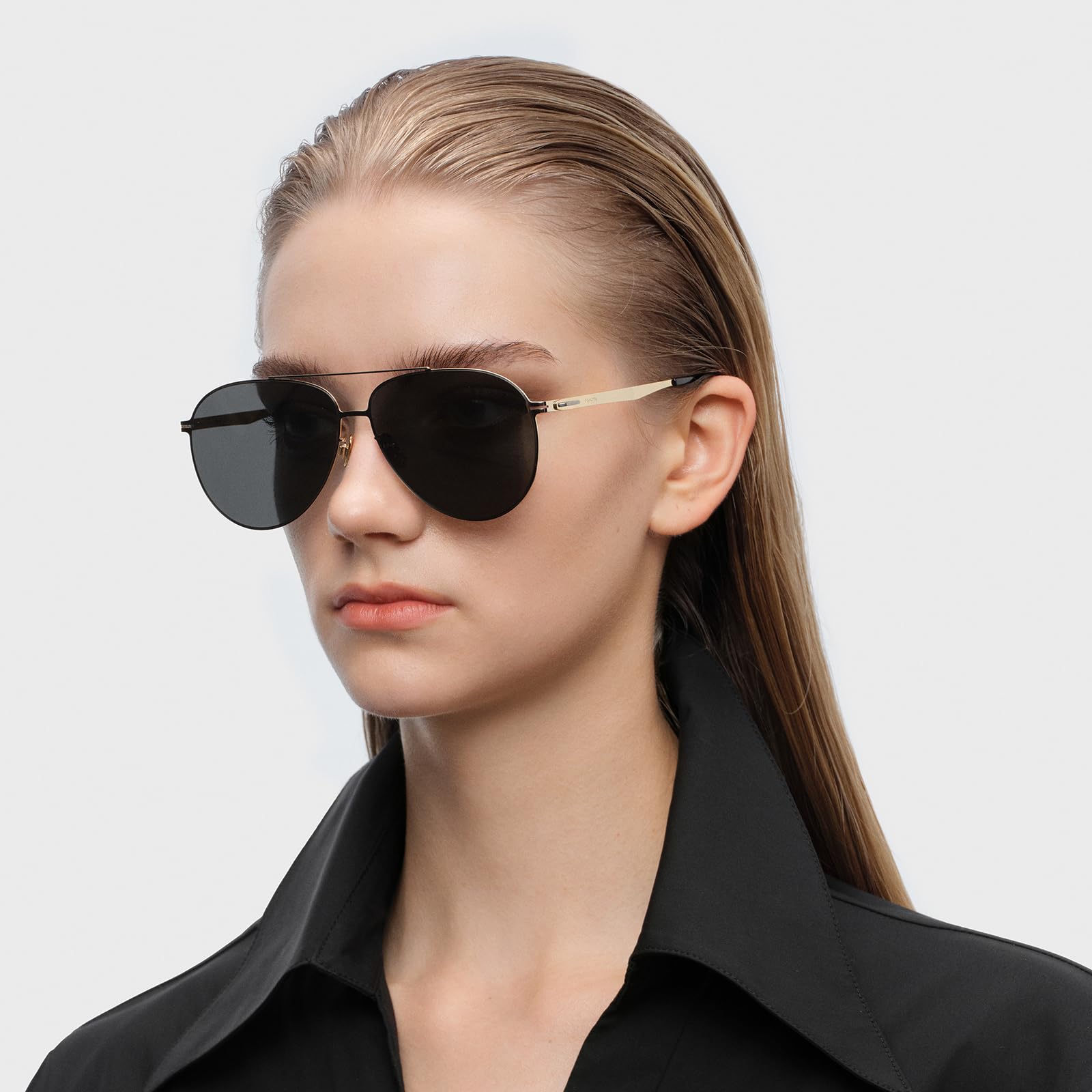 Retro Trendy Classic Aviator Sunglasses for Men Lightweight, Exclusive Eyewear Brand of EssilorLuxottica
