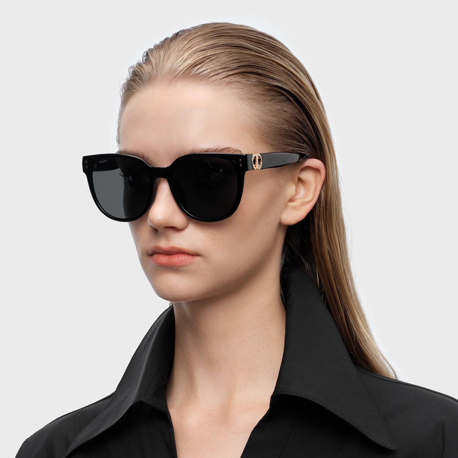 Retro Round Square Sunglasses for Women Men, Vintage Shades UV400 Protection, Exclusive Brand of EssilorLuxottica