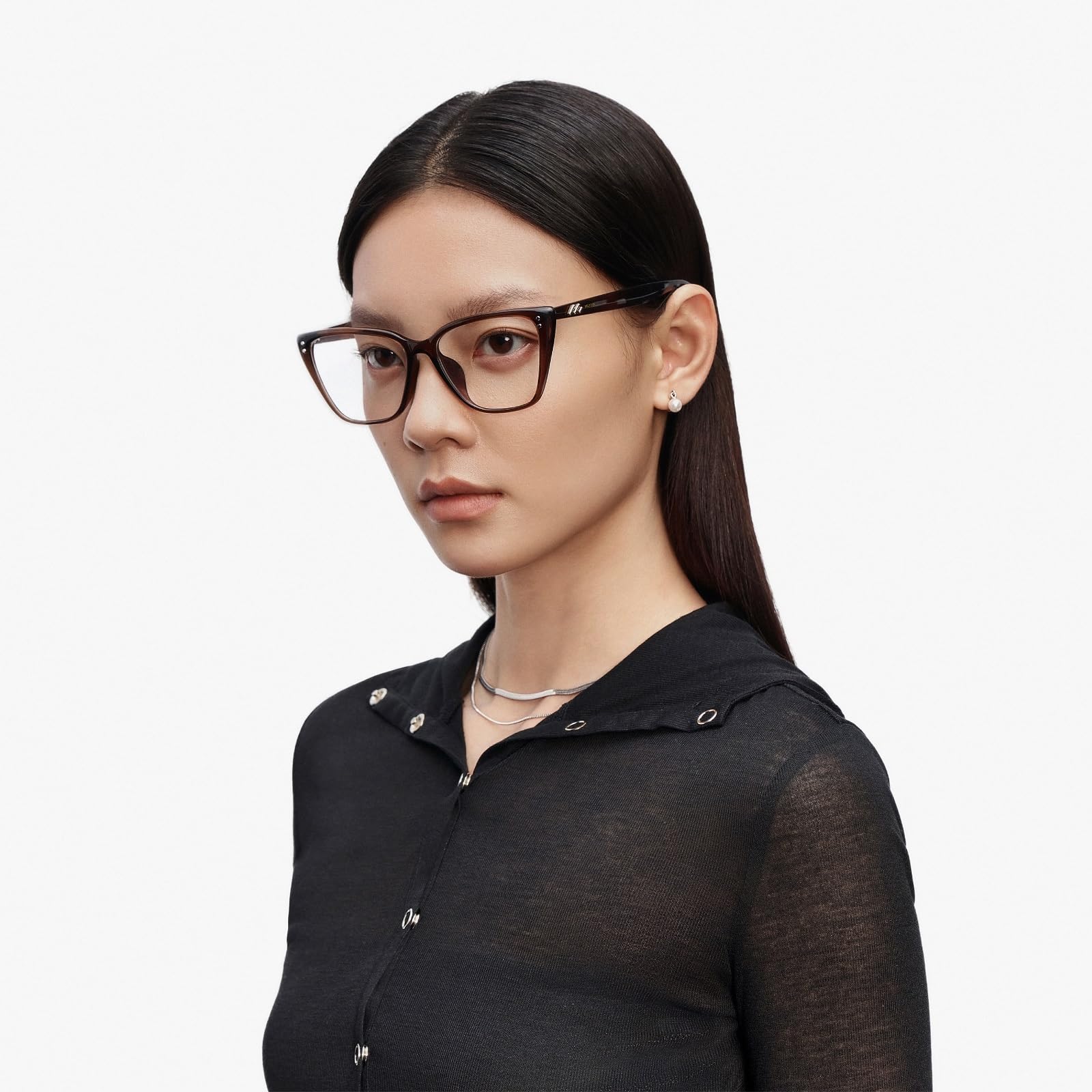 Trendy Diamond Cat-Eye Lightweight Prescription Eyeglass Frames, Exclusive Eyewear Brand of EssilorLuxottica