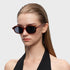 Retro Polarized Narrow Sunglasses for Women, Trendy 90s Y2K Sunnies, Exclusive Eyewear Brand of EssilorLuxottica
