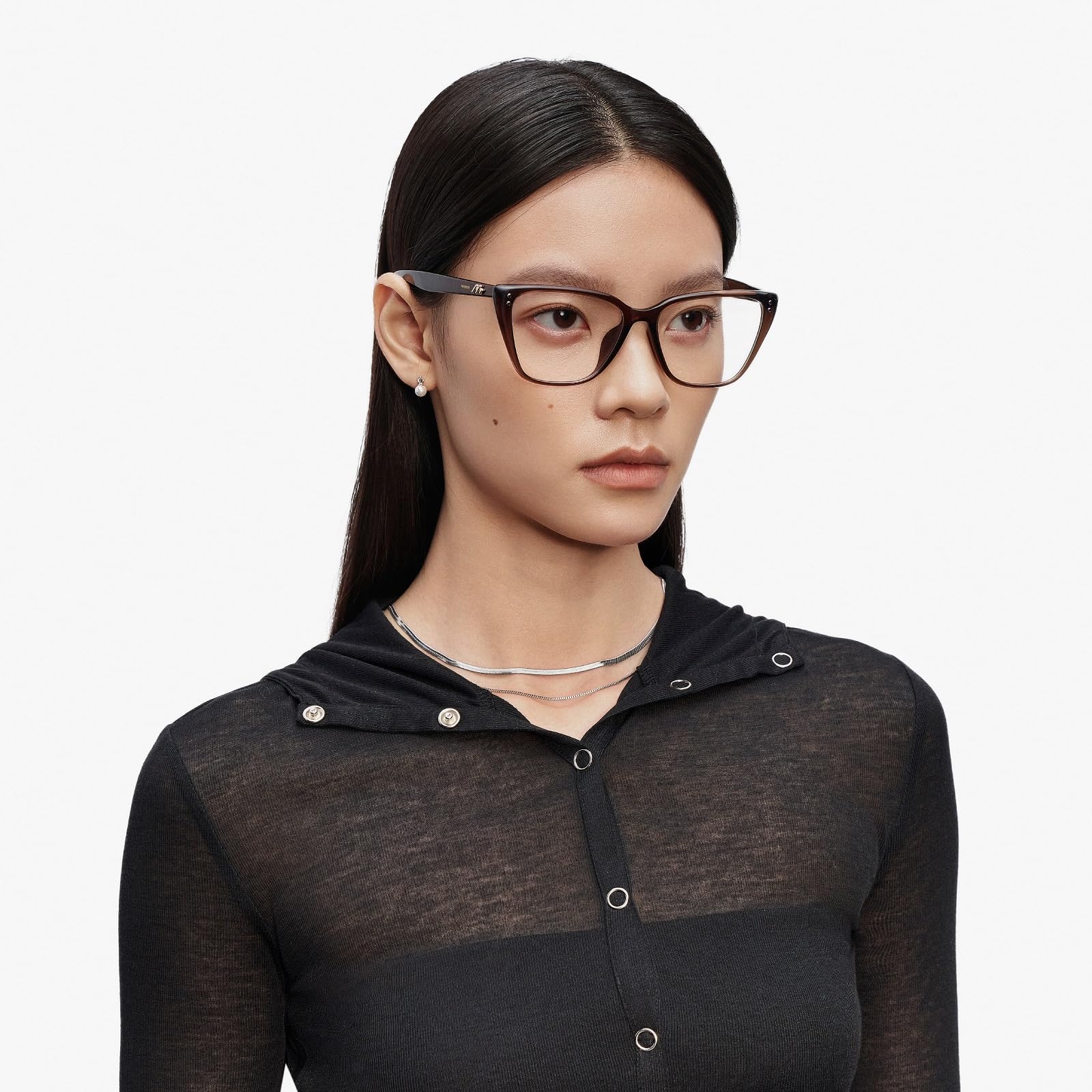 Trendy Diamond Cat-Eye Lightweight Prescription Eyeglass Frames, Exclusive Eyewear Brand of EssilorLuxottica