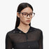 Trendy Diamond Cat-Eye Lightweight Prescription Eyeglass Frames, Exclusive Eyewear Brand of EssilorLuxottica