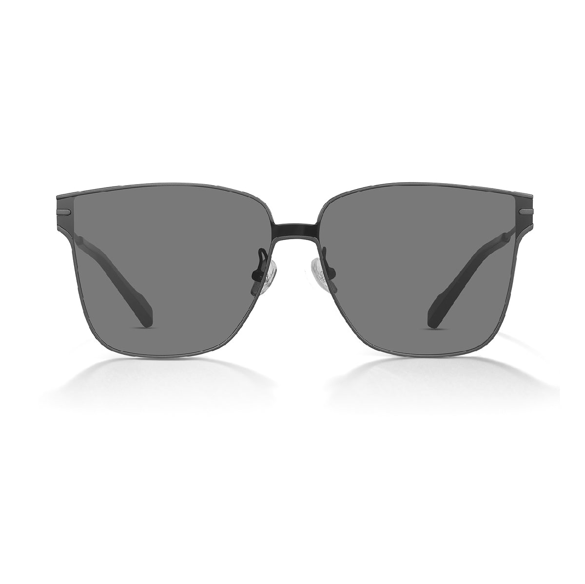 MUJOSH Maga KC square sunglasses in metal, folded