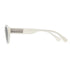MUJOSH Talk Nice cat eye sunglasses in cream white, side view