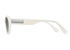 MUJOSH Talk Nice cat eye sunglasses in ivory, side view
