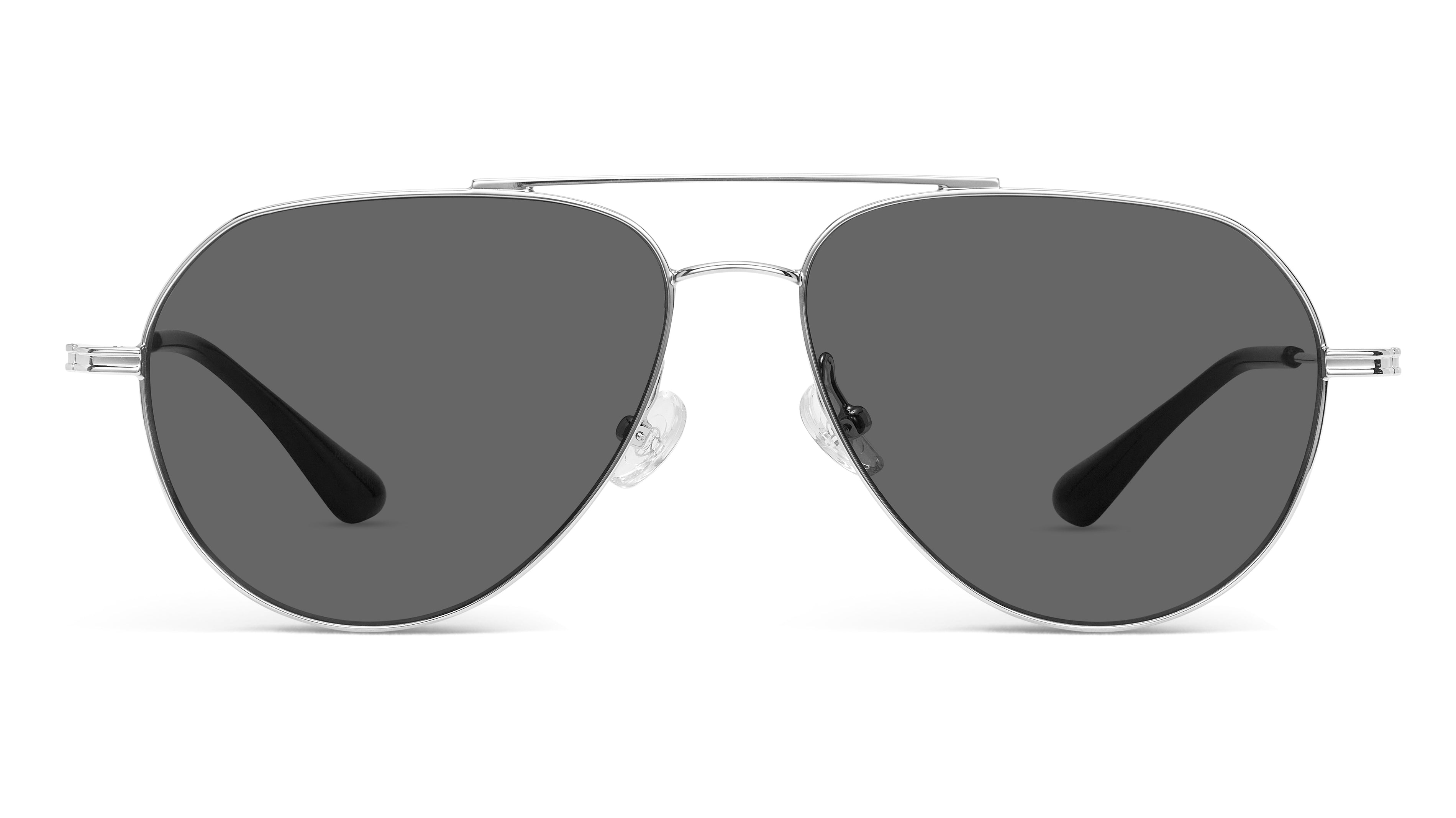 Retro Aviator Sunglasses（Sliver)