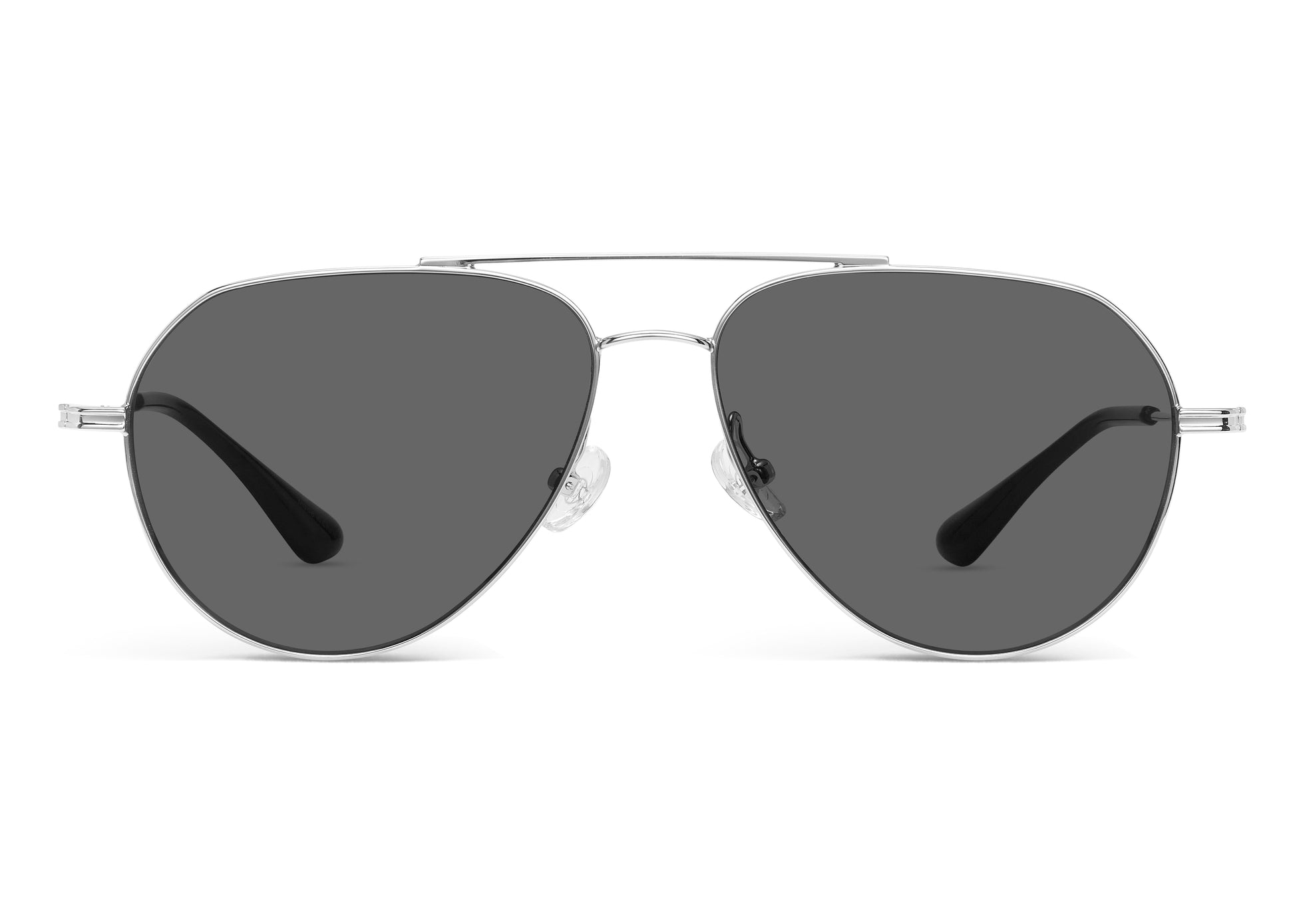 Retro Aviator Sunglasses（Sliver)