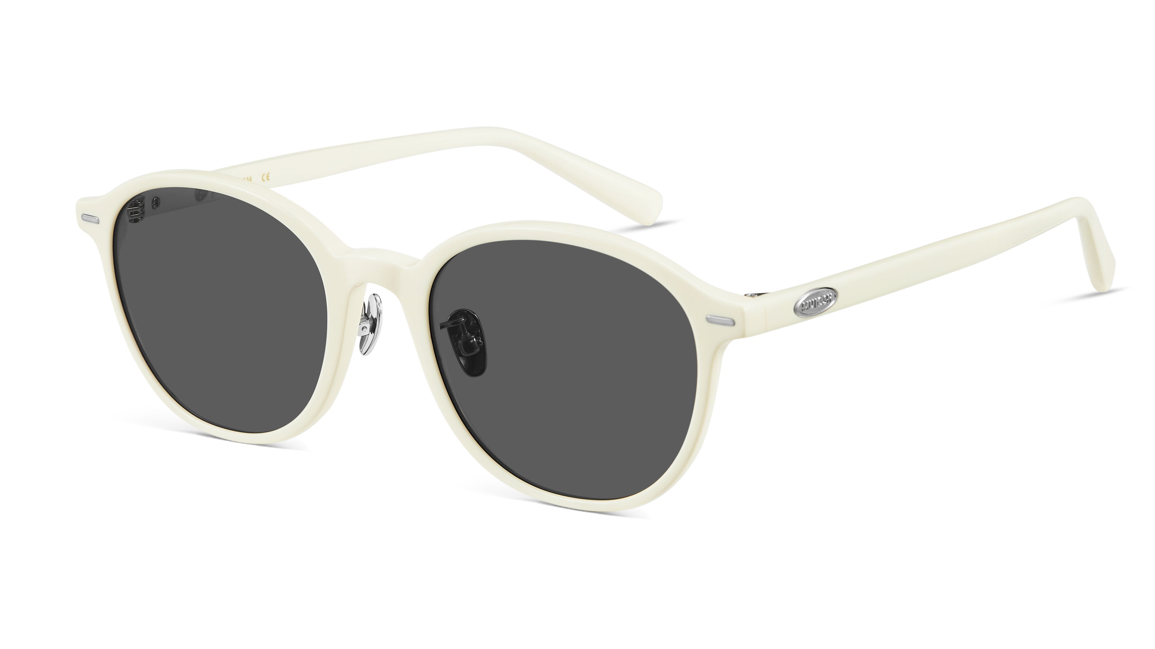 Retro Round Square Sunglasses(White)