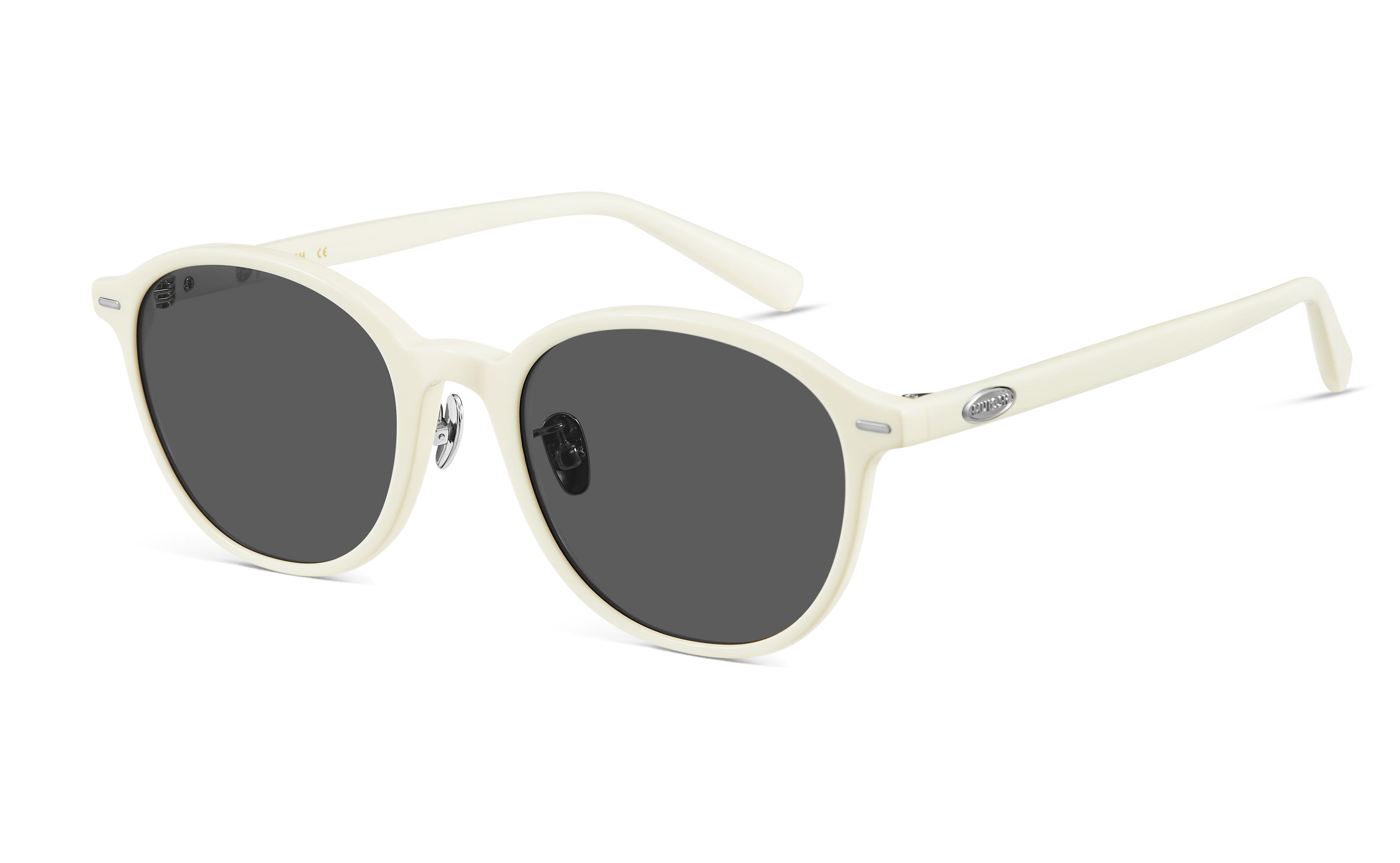 Retro Round Square Sunglasses(White)