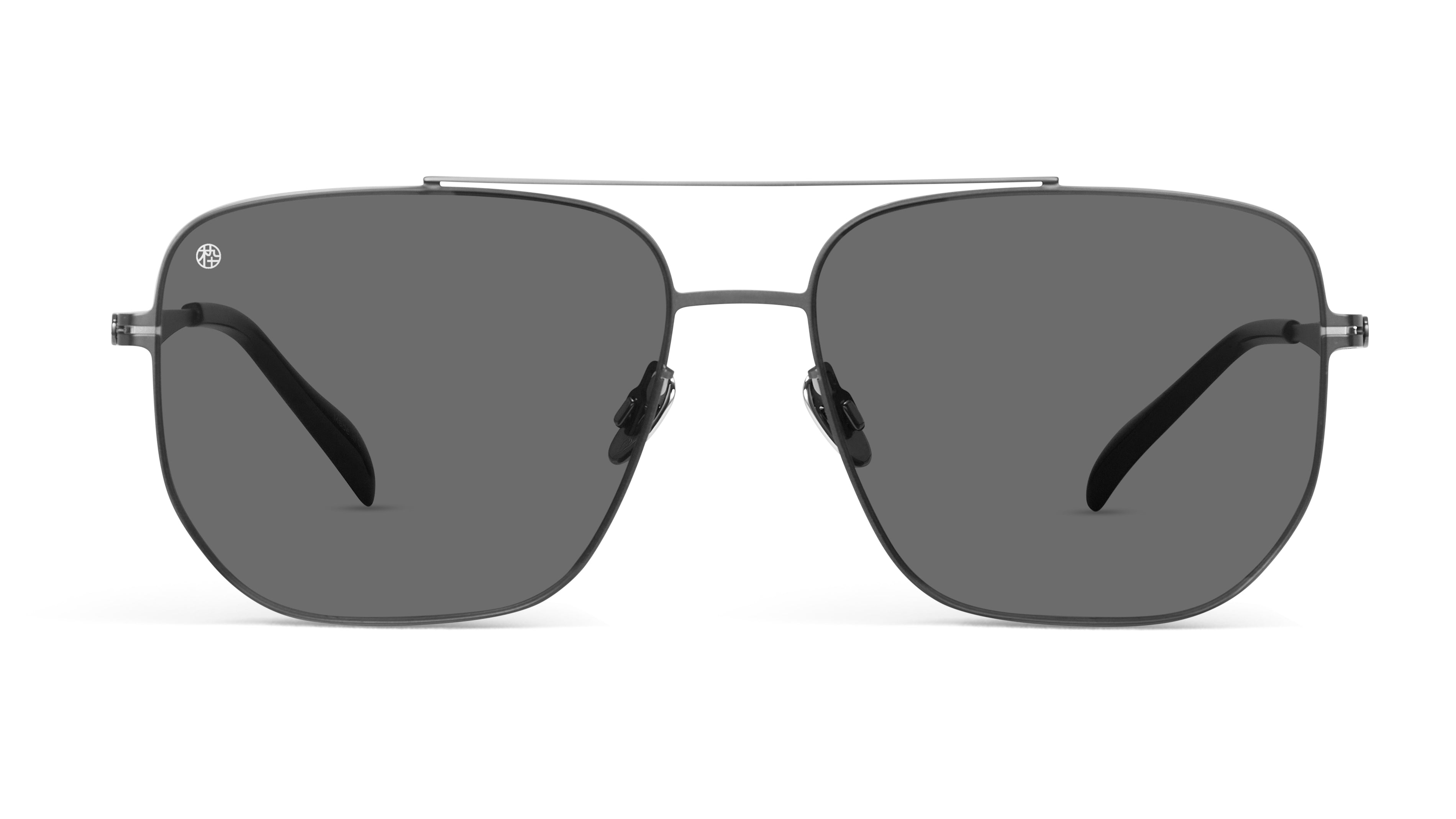 Geometric Polygon Aviator Sunglasses (Gray)