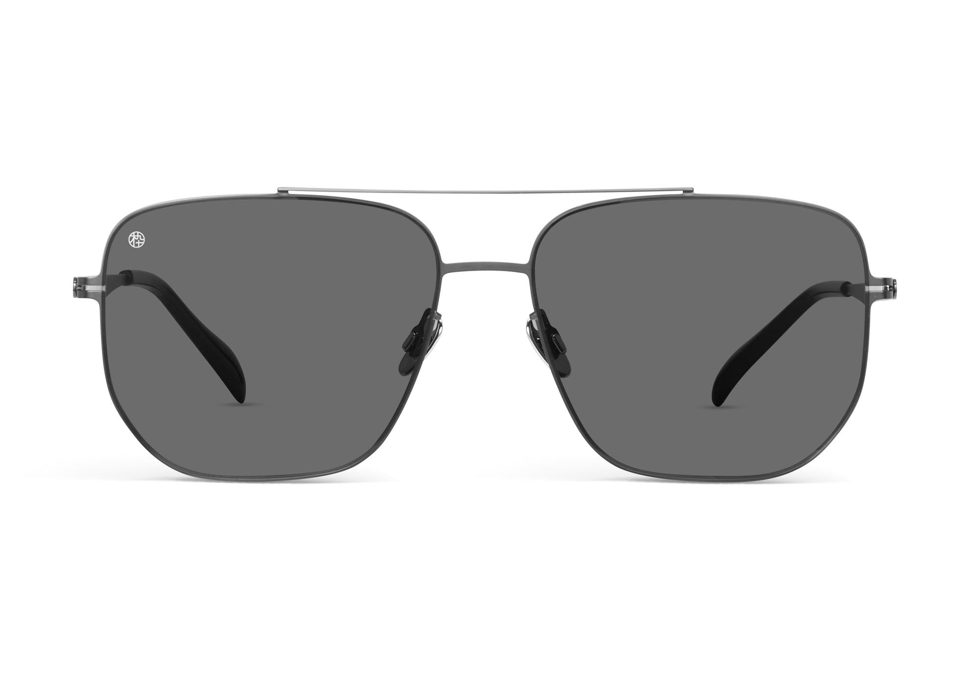 Geometric Polygon Aviator Sunglasses (Gray)