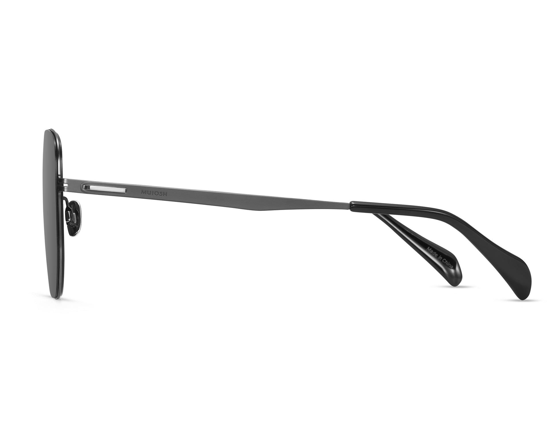 Geometric Polygon Aviator Sunglasses (Gray)