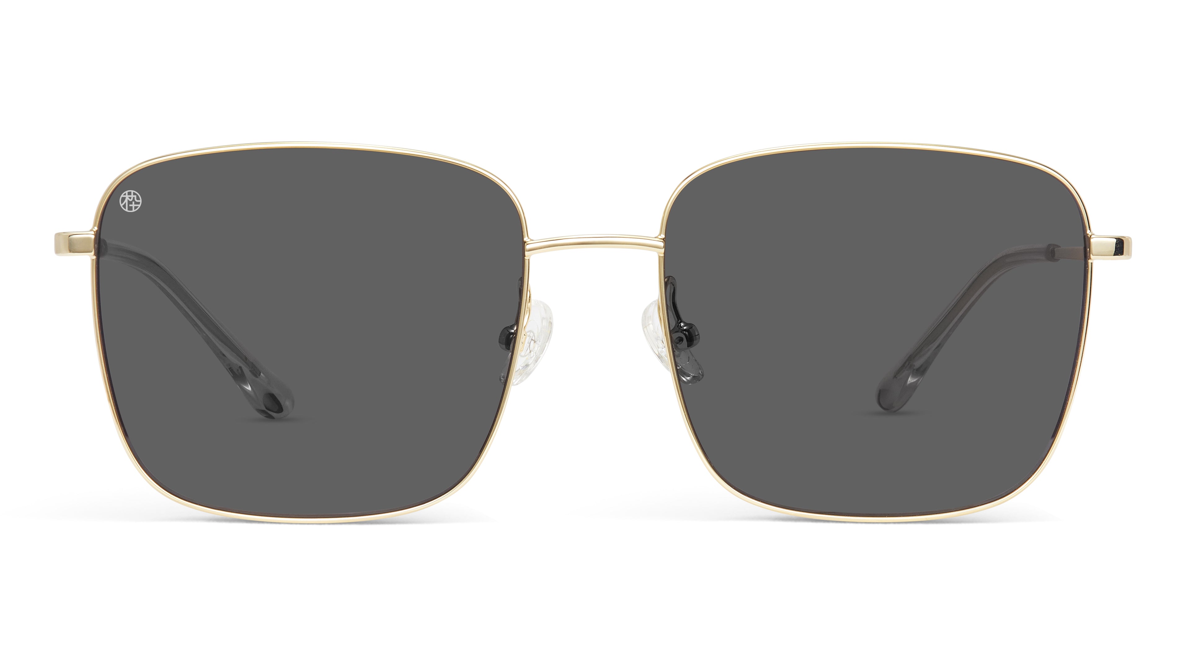 Trendy Oversized Square Sunglasses (Golden)