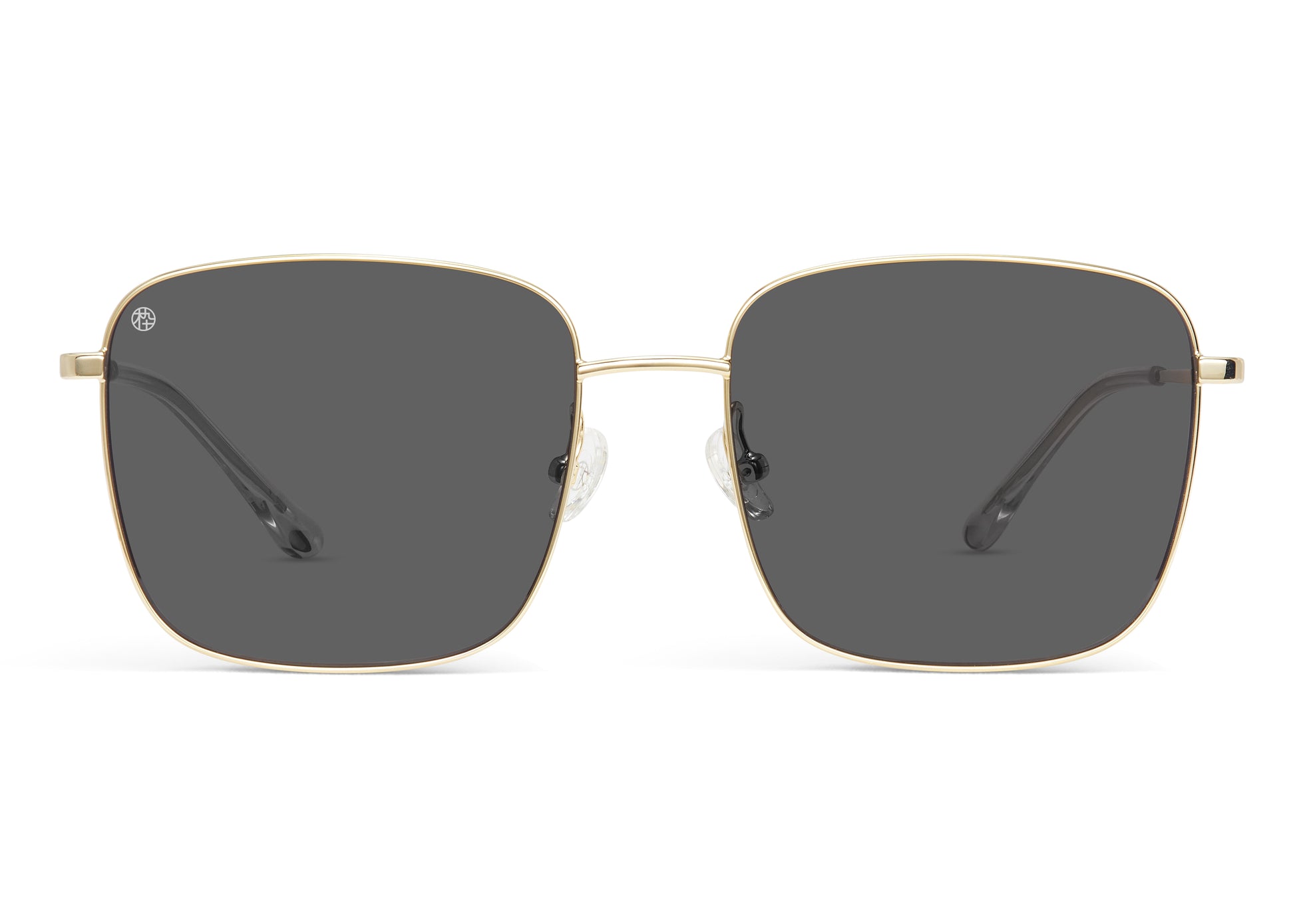 Trendy Oversized Square Sunglasses (Golden)