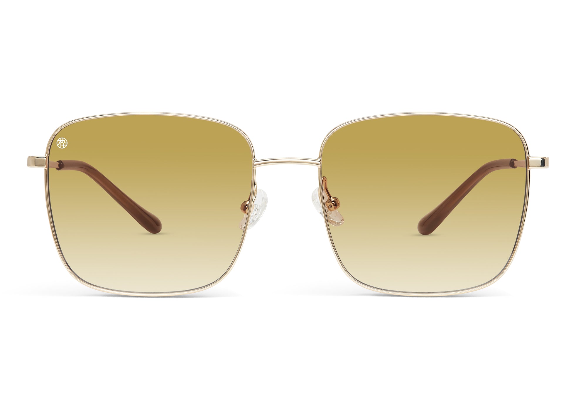 Trendy Oversized Square Sunglasses (Orange)