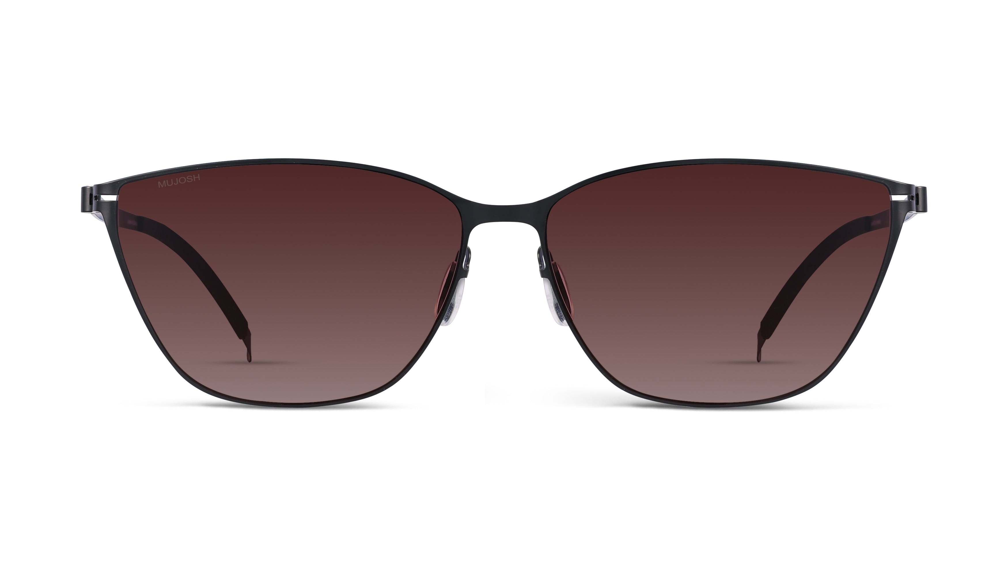 Screwless Cat-Eye Sunglasses(BLK)