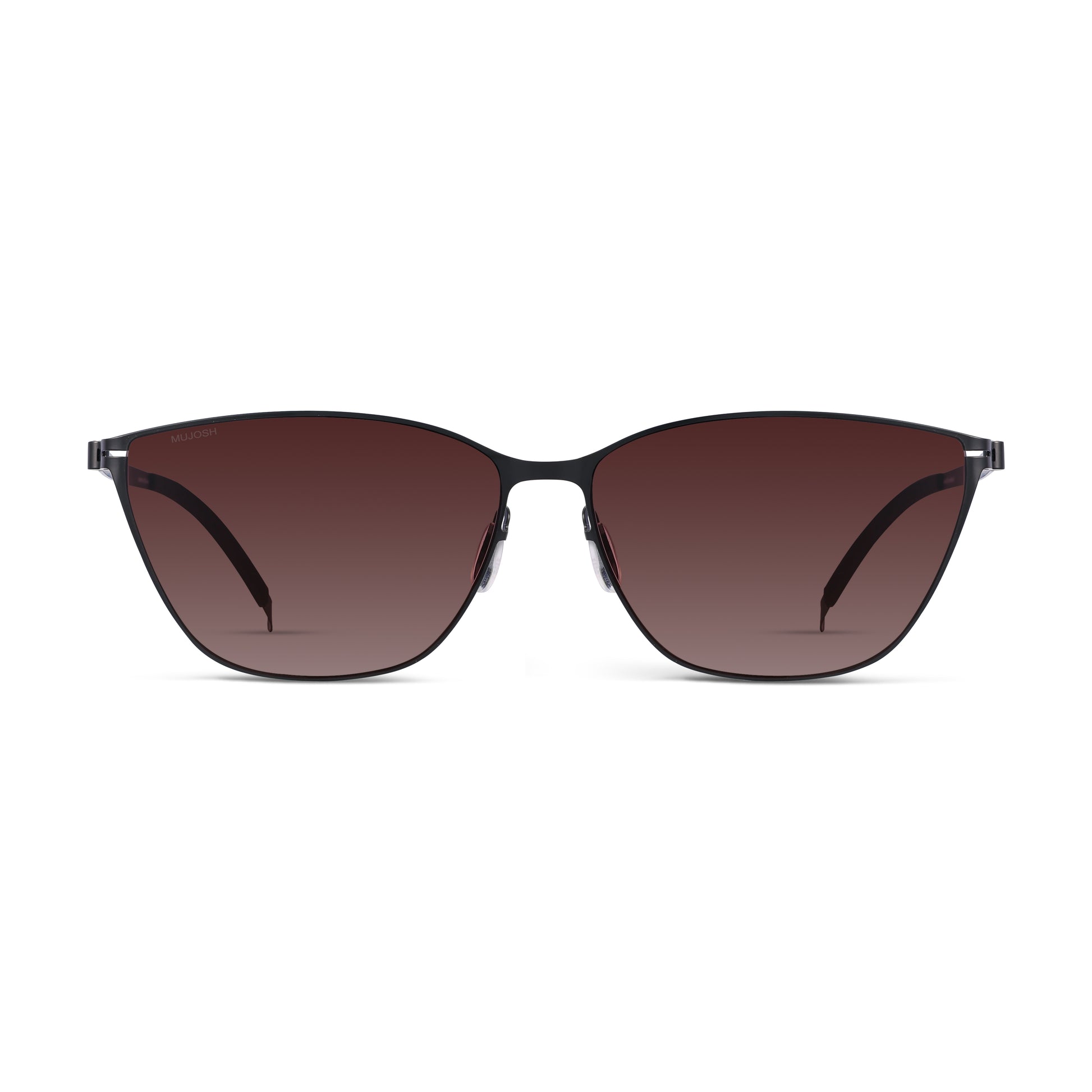 Screwless Cat-Eye Sunglasses(BLK)