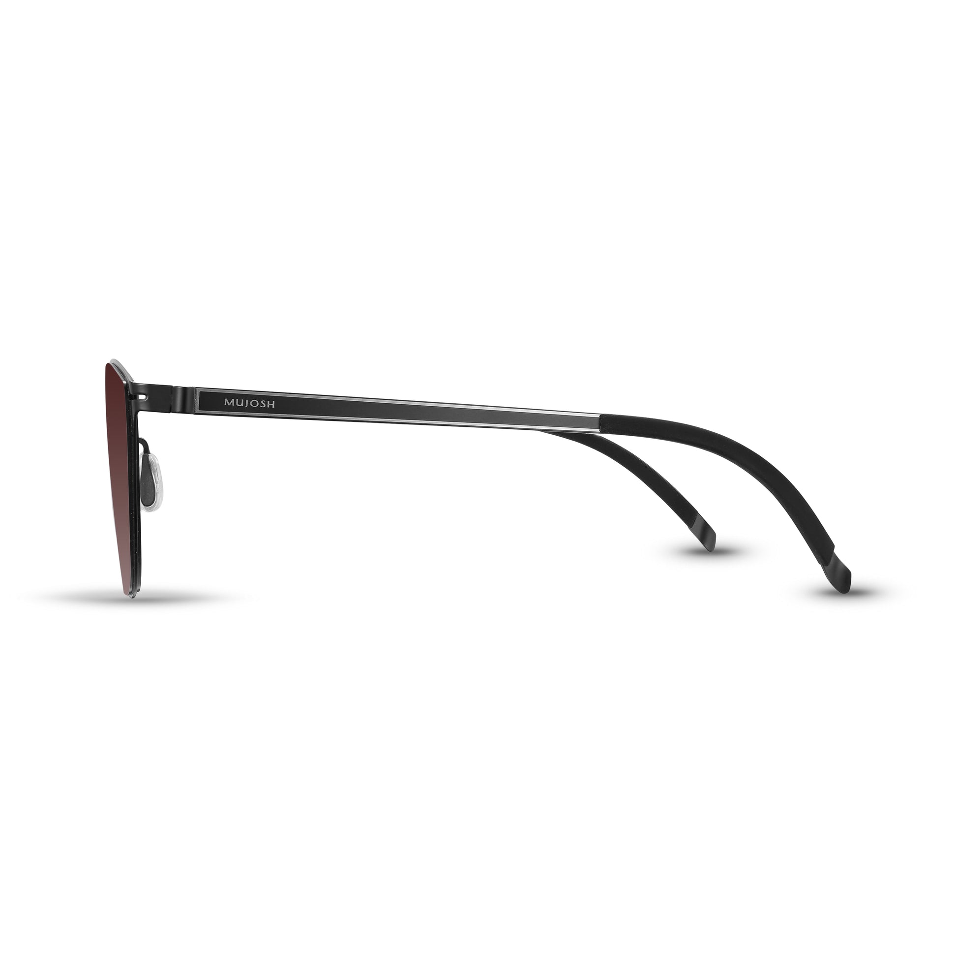 Screwless Cat-Eye Sunglasses(BLK)