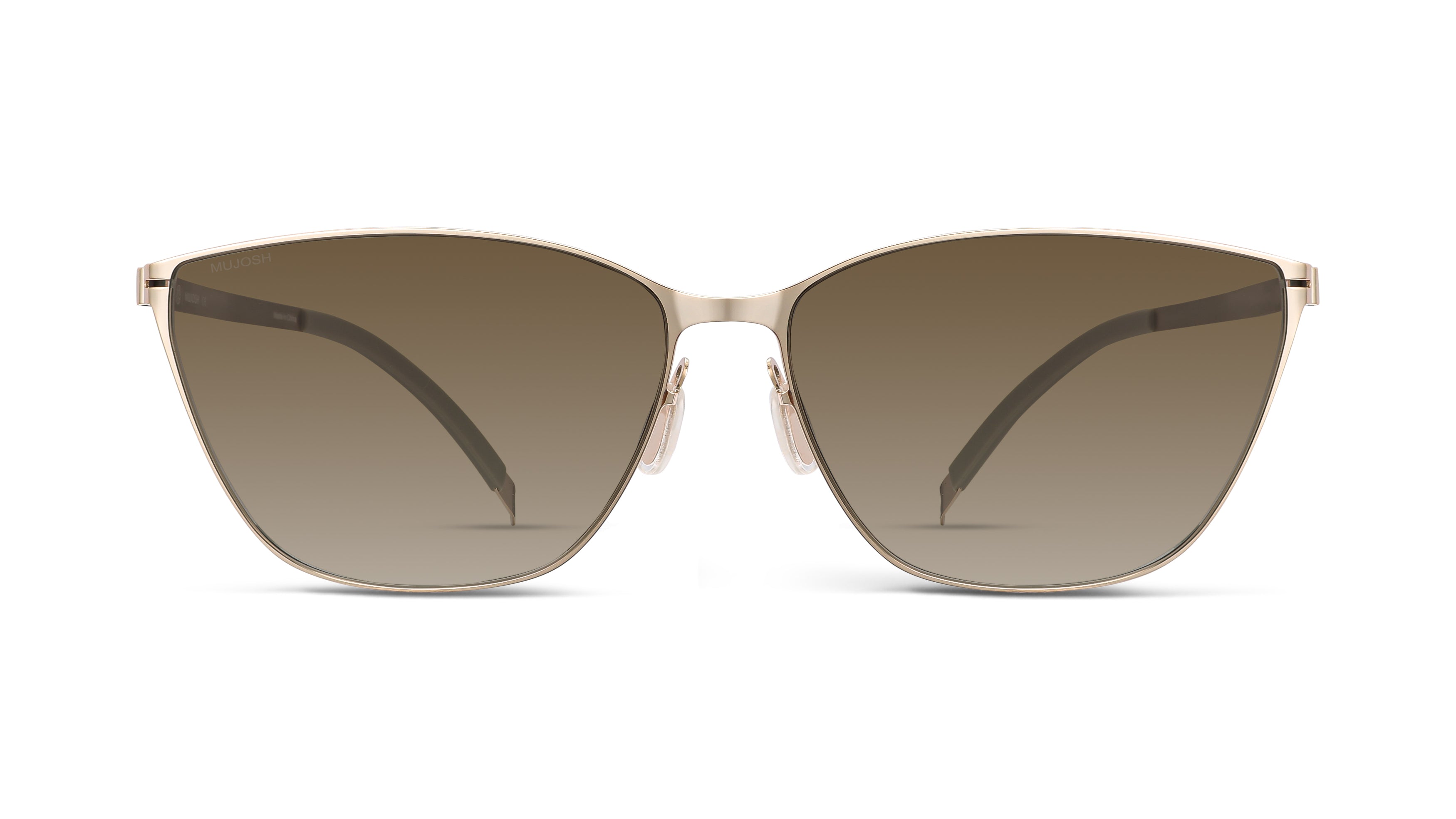 Screwless Cat-Eye Sunglasses(	Dawn Gold)