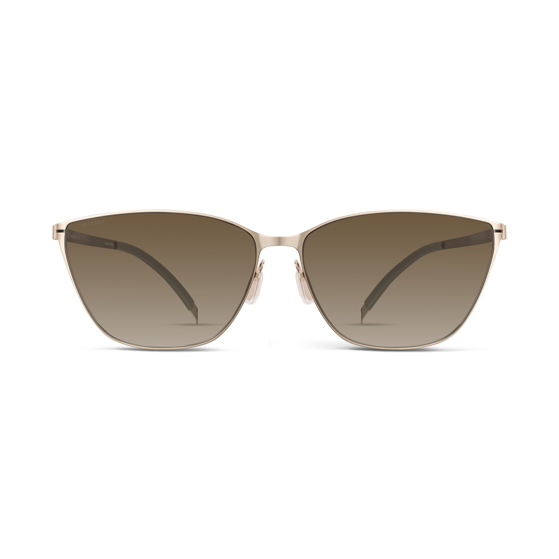 Screwless Cat-Eye Sunglasses(	Dawn Gold)