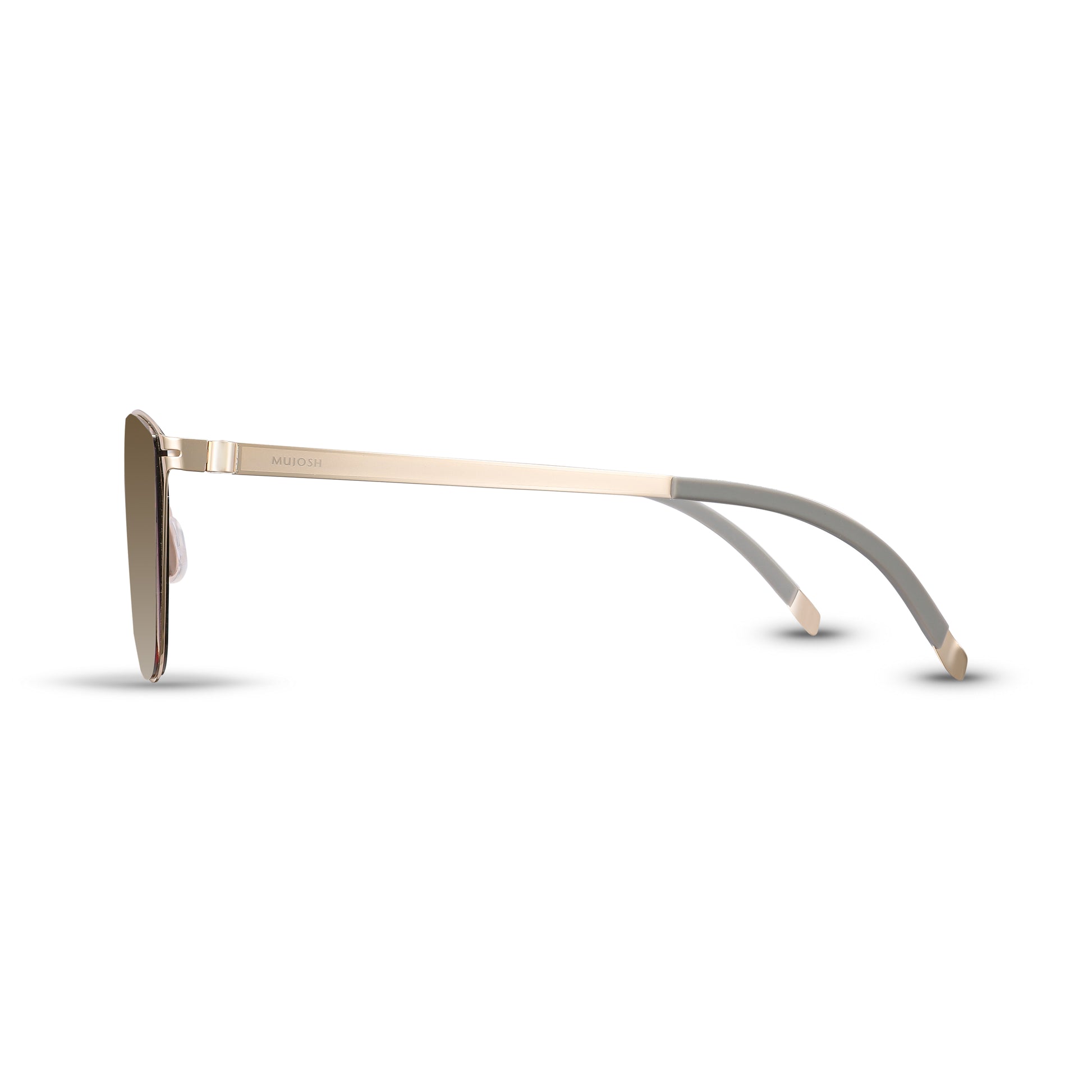 Screwless Cat-Eye Sunglasses(	Dawn Gold)