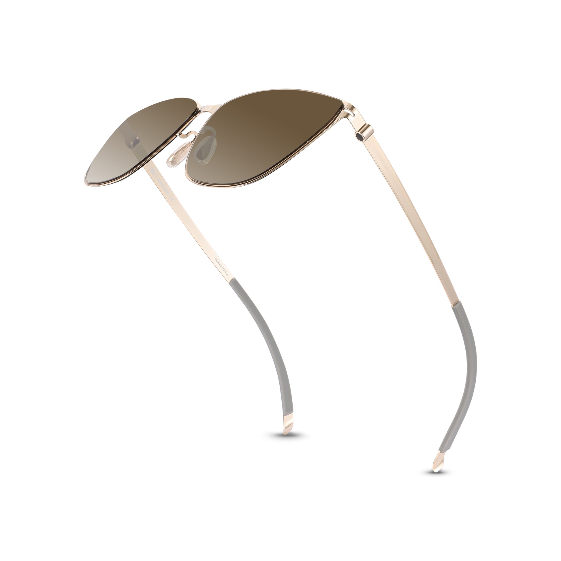 Screwless Cat-Eye Sunglasses(	Dawn Gold)