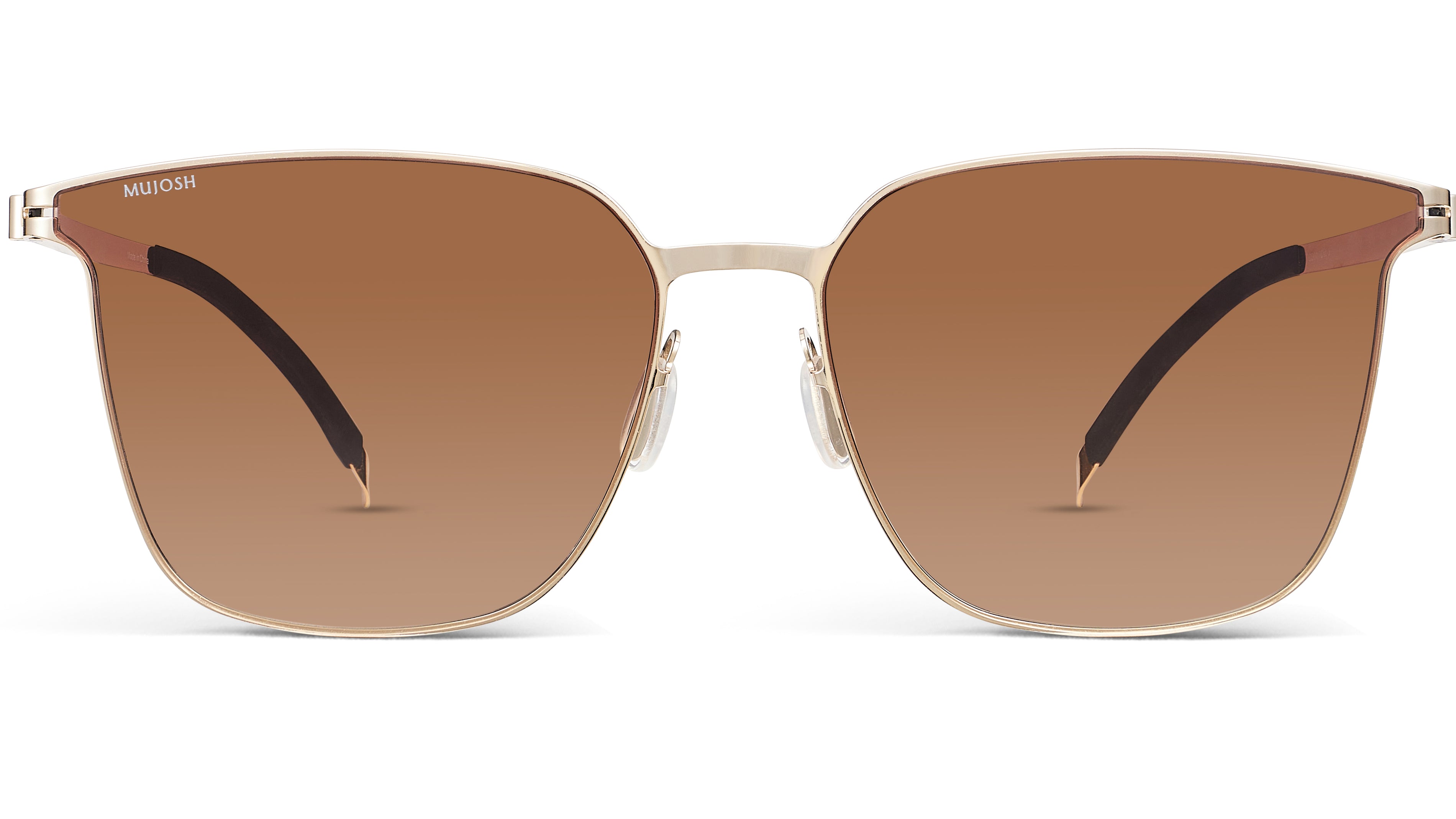 Retro Square Polarized Sunglasses(Progressive Orange)
