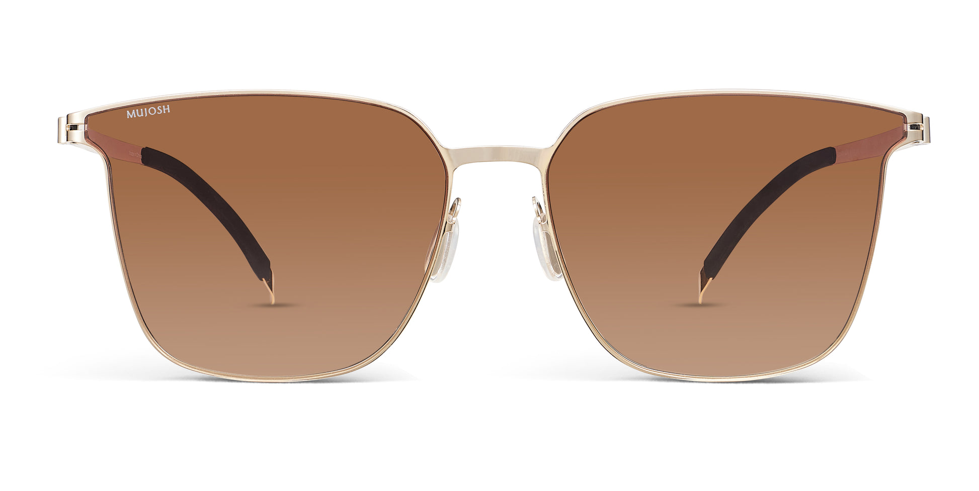 Retro Square Polarized Sunglasses(Progressive Orange)