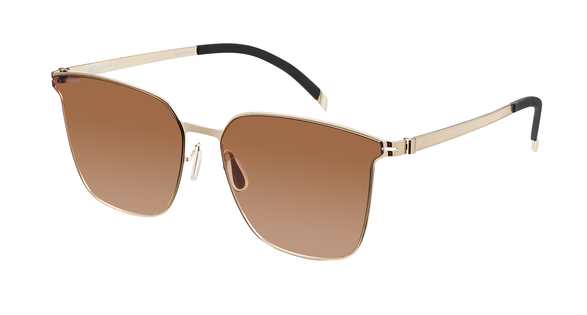 Retro Square Polarized Sunglasses(Progressive Orange)