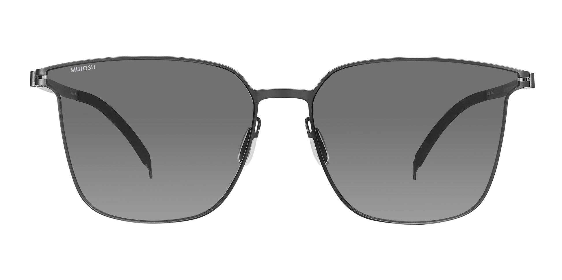 Retro Square Polarized Sunglasses(BLK)