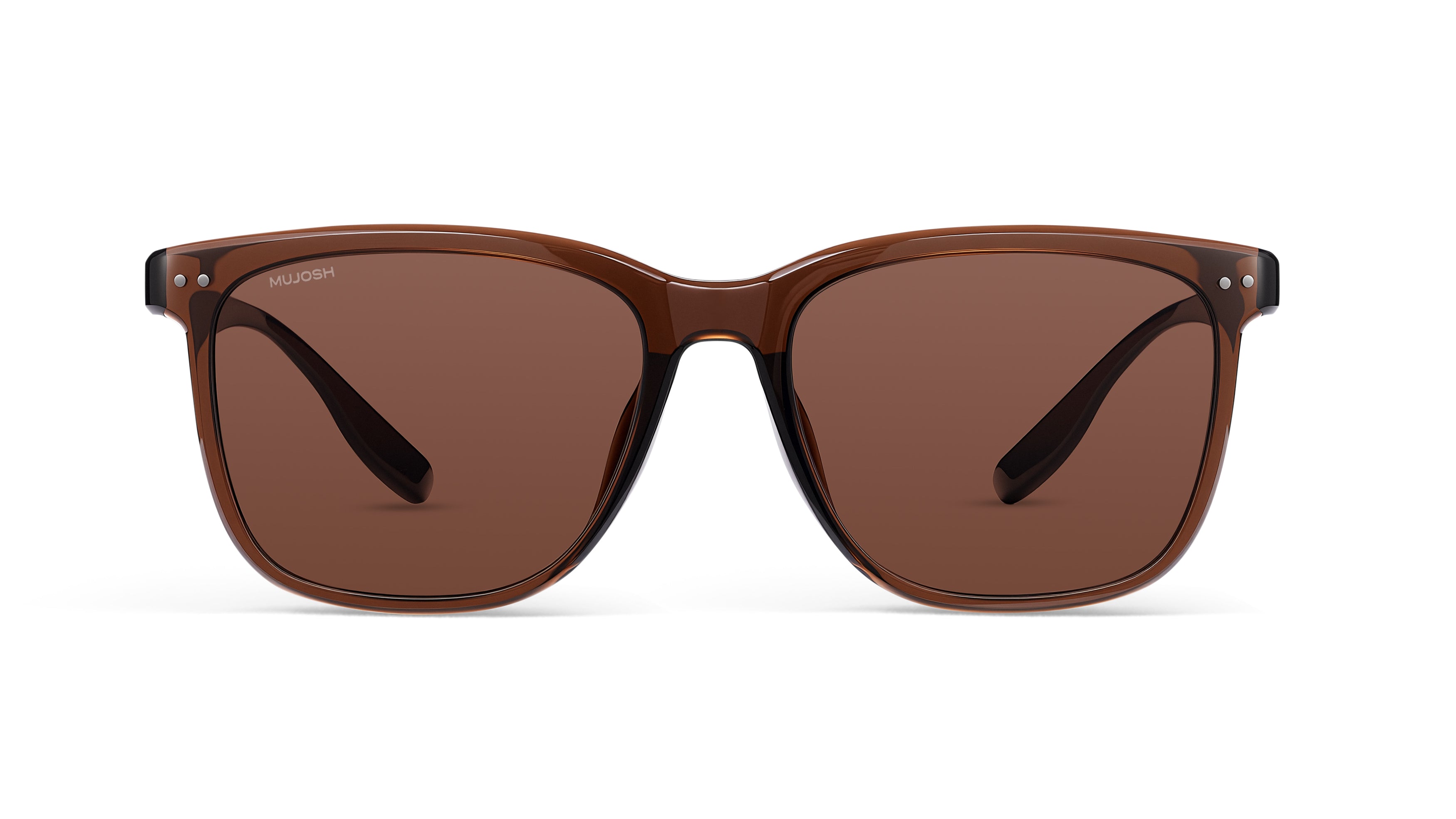 Square Round Sunglasses (Brown)