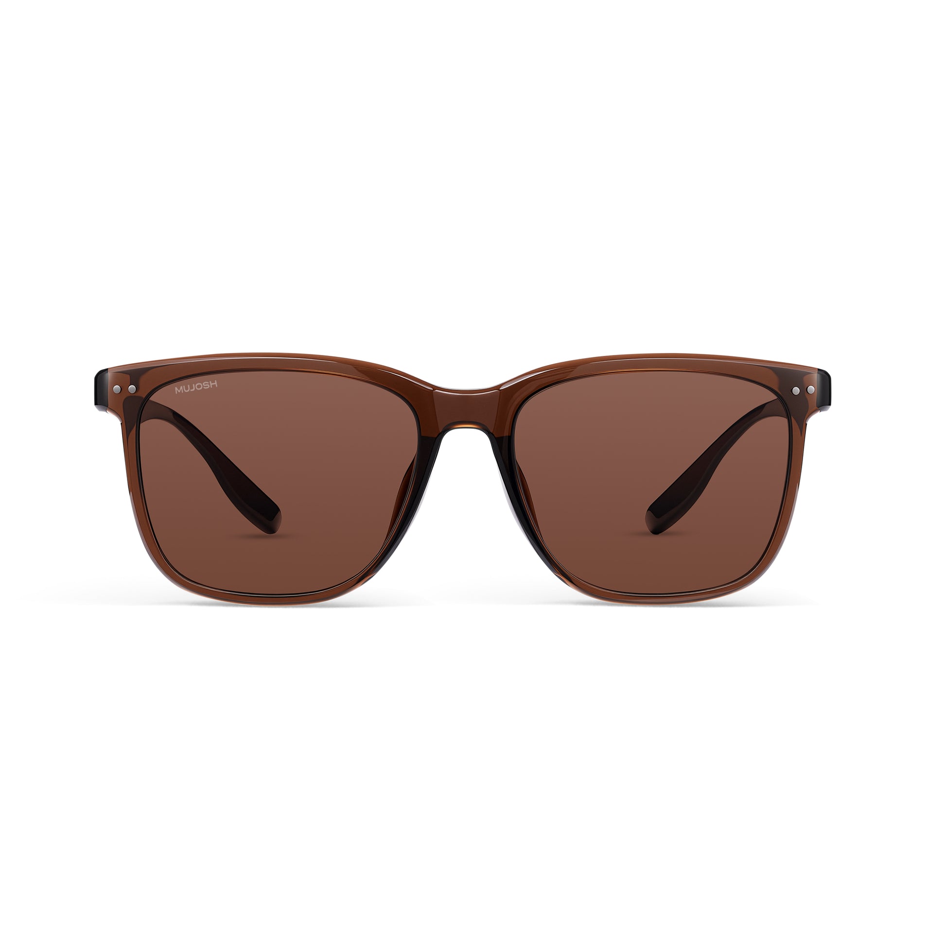 Square Round Sunglasses (Brown)