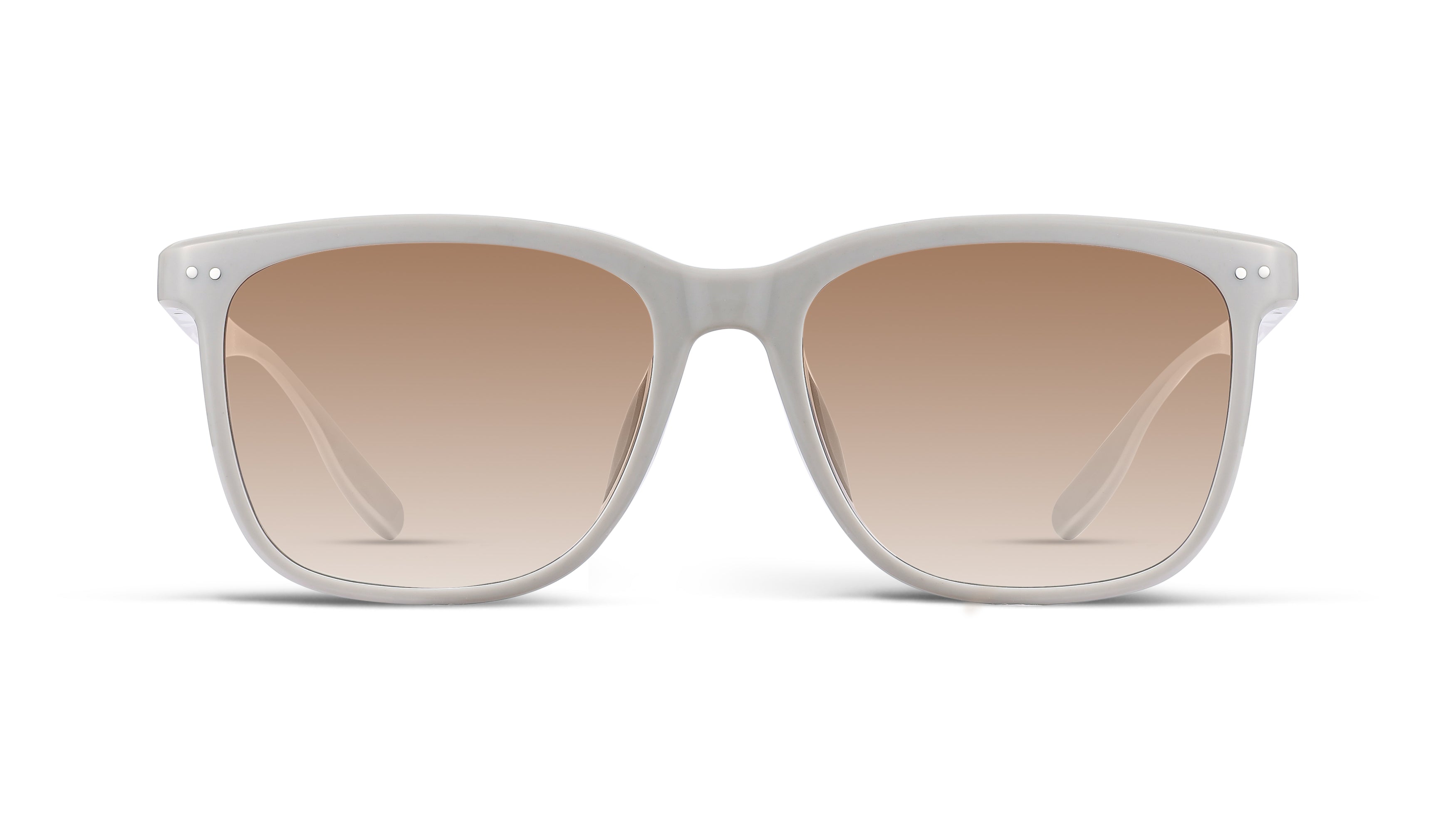 Square Round Sunglasses (White)