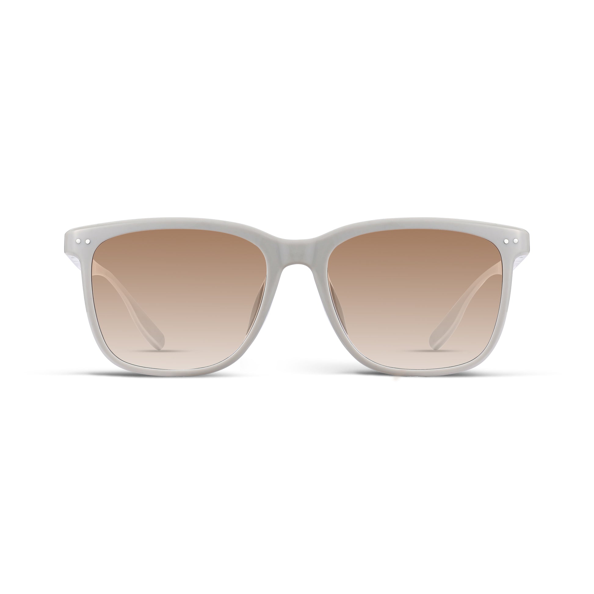 Square Round Sunglasses (White)