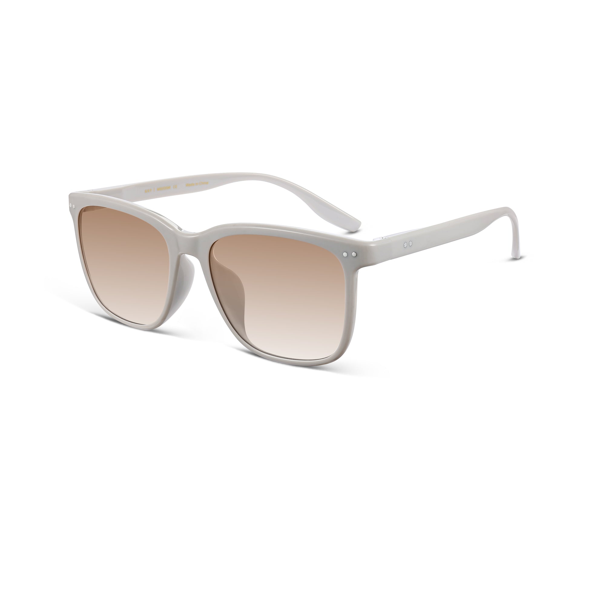 Square Round Sunglasses (White)