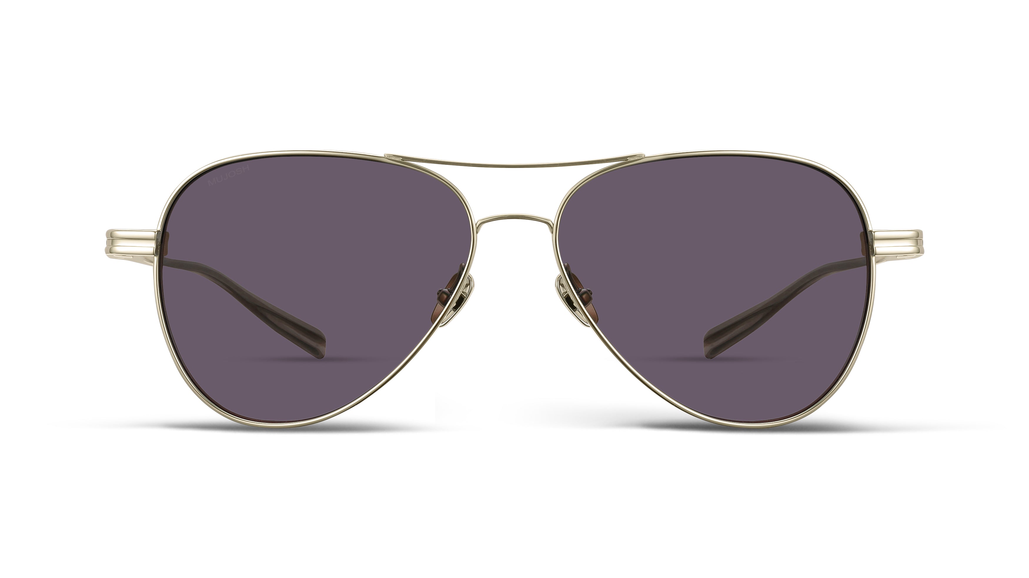 Titanium Aviator Sunglasses (Dawn Gold)
